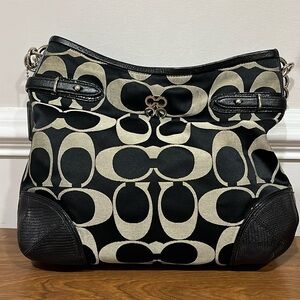 Coach Signature Colette Shoulder Hobo Bag
